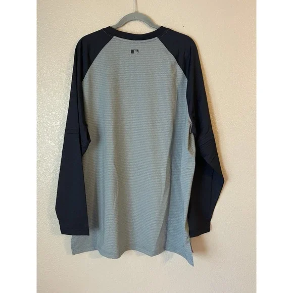 Men's 2XL NWT Minnesota Twins Nike Game Time Raglan Long Sleeve Shirt Gray